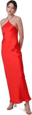 kira maxi dress line and dot Line & Dot Kira Satin Strappy Maxi Dress